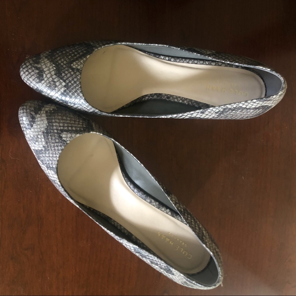 Cole Haan animal print wedge is big right now